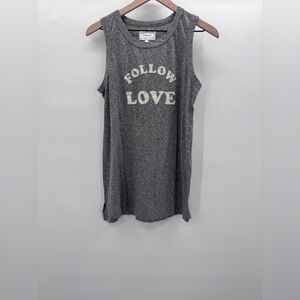 Current/Elliott The Tier Sleeveless Muscle Shirt Top in  Gray Size 2(M/L)